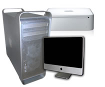 Stock photo of Apple Desktop Computers