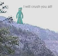 gumby on the mountain