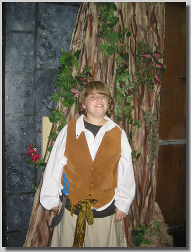 Dillon in his Peter Pan Outfit