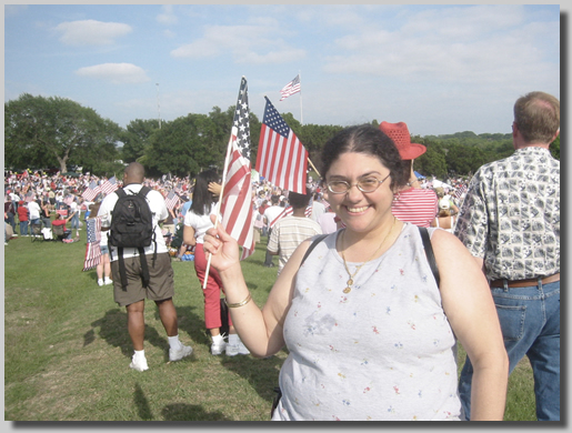 Ruthie at Conservative Rally