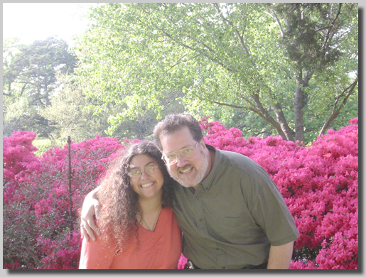 Dennis and Ruthie with the azaleas