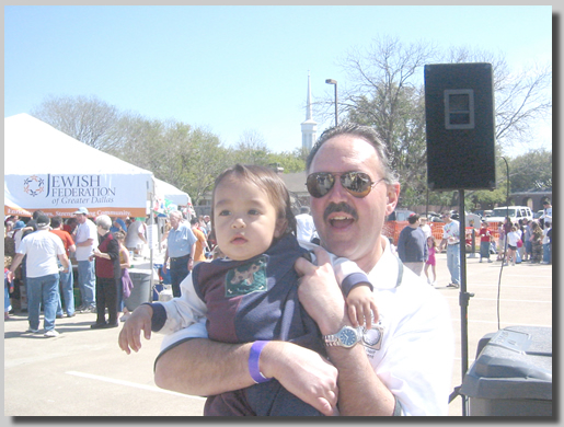 Robert Rose and son Rueben at the Chili Festival