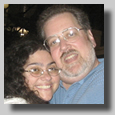 Ruthie and Dennis at the Ballpark on Gush's birthday