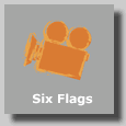 Roller coaster at Six Flags