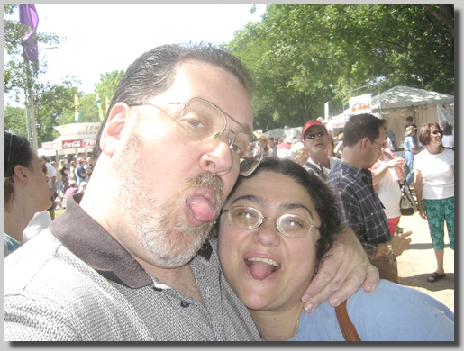 Ruthie and Dennis being silly