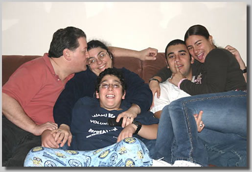 This was a shot of Gush, Rooty Jr., Jonathan, David and Joanna, who was visiting David from Florida.